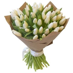 Buchet 49 Lalele Albe